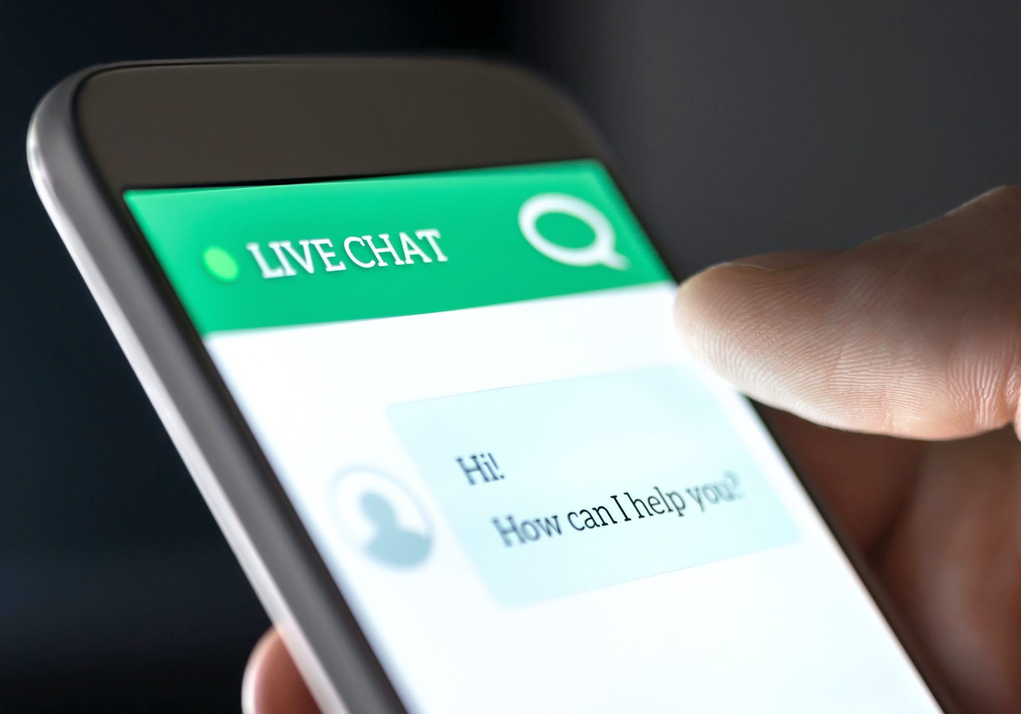 Live ai chat on phone